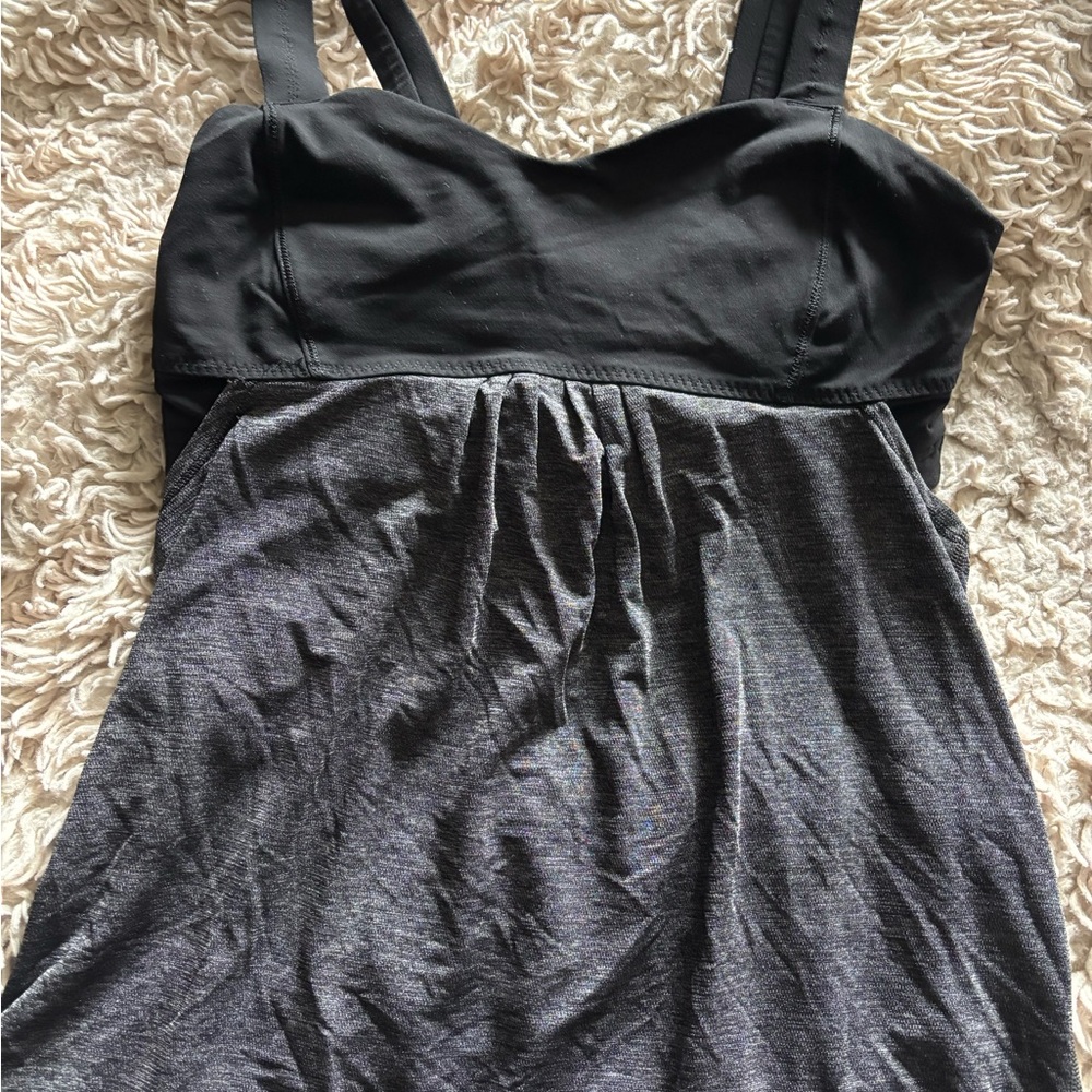 Lululemon biker/yoga tank top